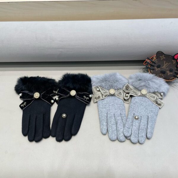 replica,repliche,fake,1:1,earrings,bracelet,ring,jewelry Guanti Chanel in lana di pelliccia di coniglio pigro autunno e inverno