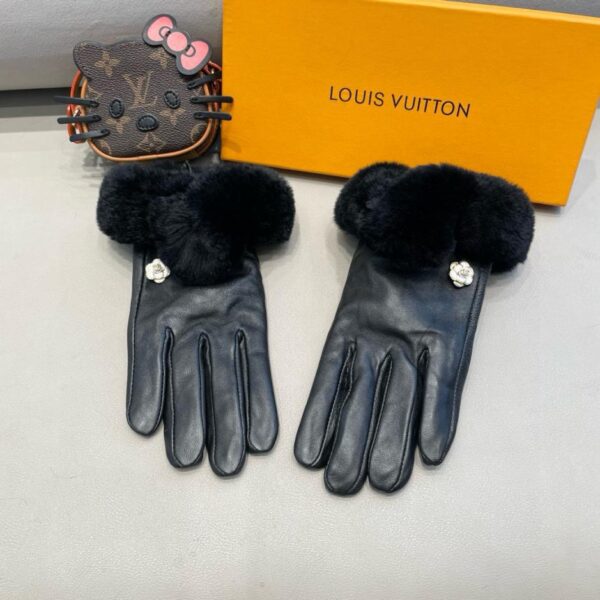 replica,repliche,fake,1:1,earrings,bracelet,ring,jewelry Guanti ricamati in pelle di pecora di coniglio pigro Chanel
