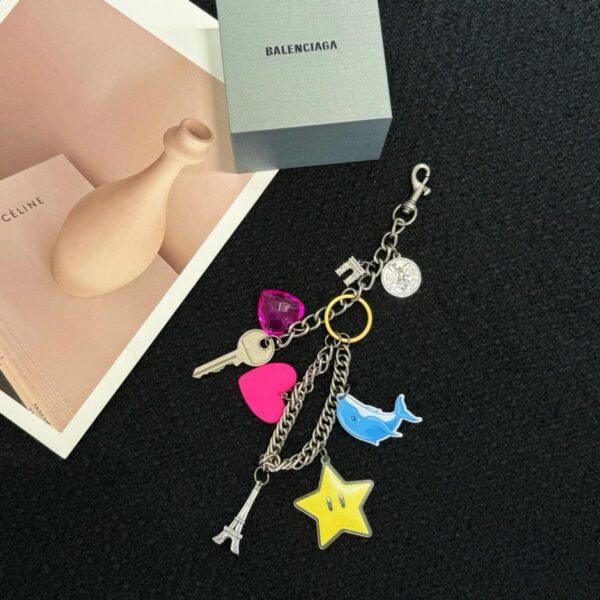 Portachiavi pendente piccolo Balenciaga Rodeo (7F83)