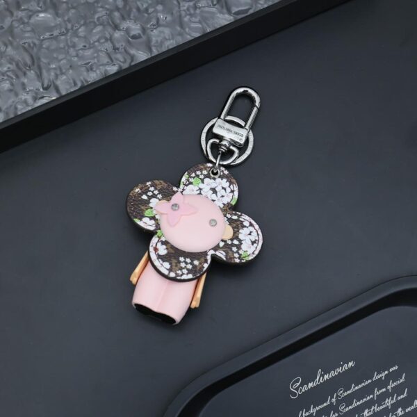 replica,repliche,fake,1:1,earrings,bracelet,ring,jewelry Ciondolo per borsa per bambole Fiore di ciliegio rosa (2C20)