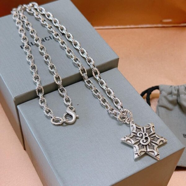 replica,repliche,fake,1:1,earrings,bracelet,ring,jewelry Nuova collana Balenciaga (1A39)