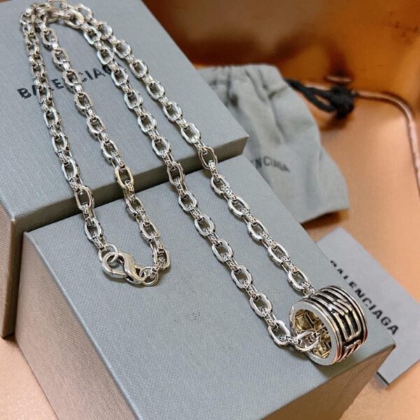 replica,repliche,fake,1:1,earrings,bracelet,ring,jewelry Nuova collana Balenciaga (8C61)