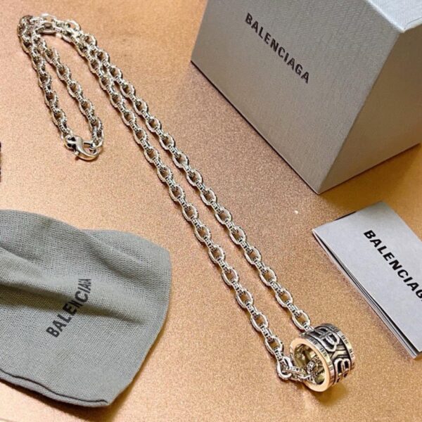 replica,repliche,fake,1:1,earrings,bracelet,ring,jewelry Nuova collana Balenciaga (E4F3)