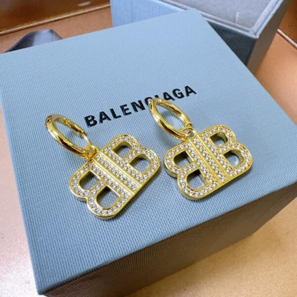 replica,repliche,fake,1:1,earrings,bracelet,ring,jewelry Orecchini BALENCIAGA contatore sincronizzazione (469B)