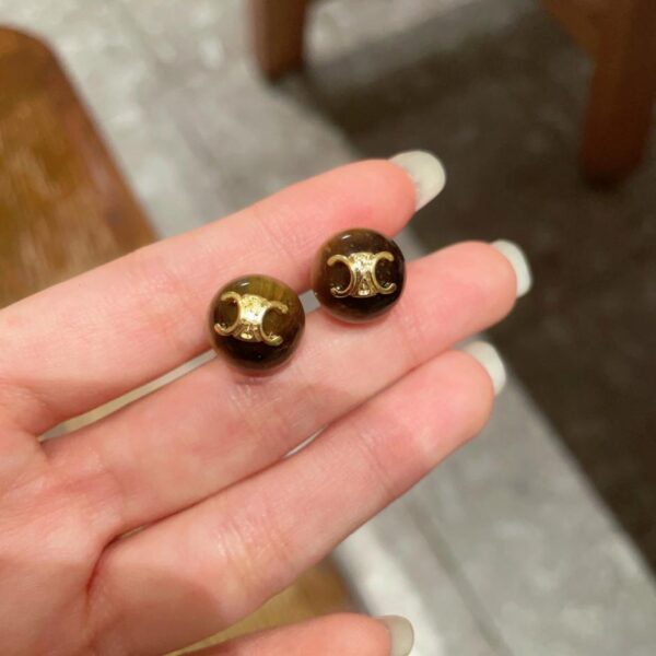 replica,repliche,fake,1:1,earrings,bracelet,ring,jewelry Orecchini piccoli con perle Celine Arc de Triomphe (EE9A)