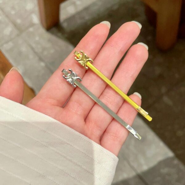 replica,repliche,fake,1:1,earrings,bracelet,ring,jewelry Set di due fermagli per capelli Celine (C50E)