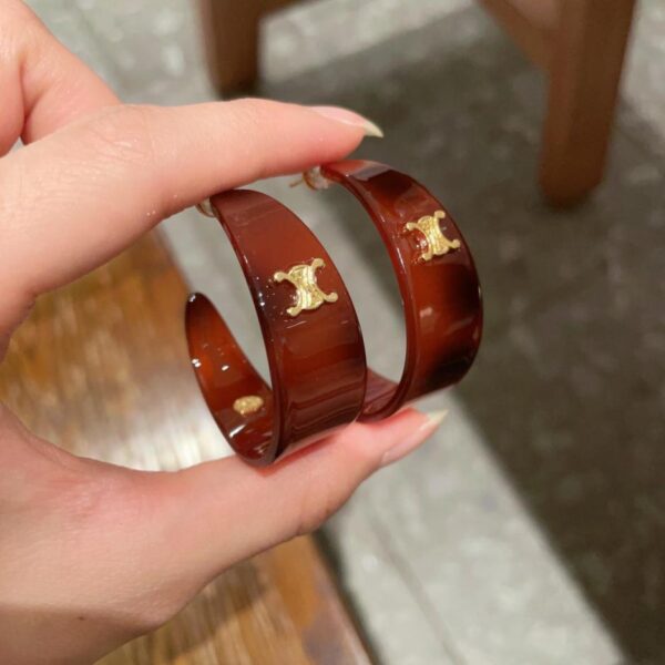 replica,repliche,fake,1:1,earrings,bracelet,ring,jewelry Orecchini Celine materiale ottone (F1EA)