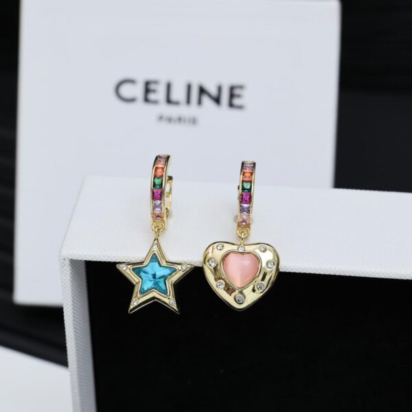 replica,repliche,fake,1:1,earrings,bracelet,ring,jewelry Orecchini asimmetrici Celine Arc de Triomphe (7C0B)