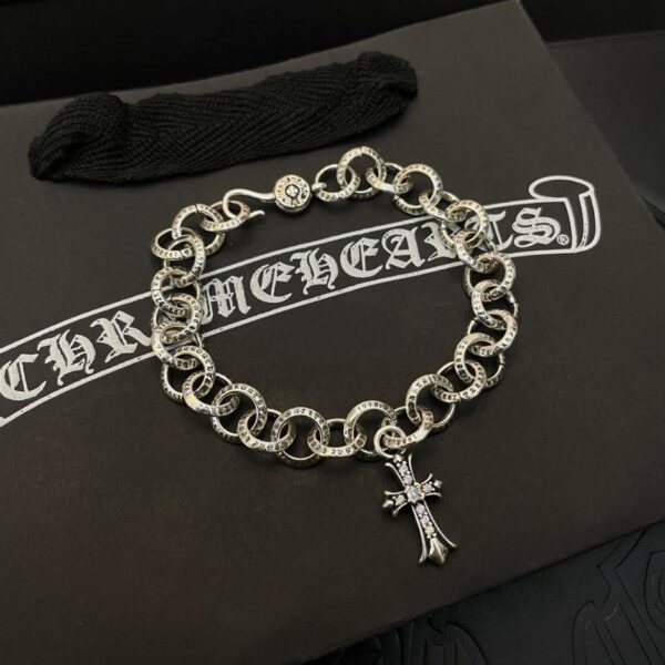 replica,repliche,fake,1:1,earrings,bracelet,ring,jewelry Bracciale con cuori cromati versione Top Seiko (AB85)