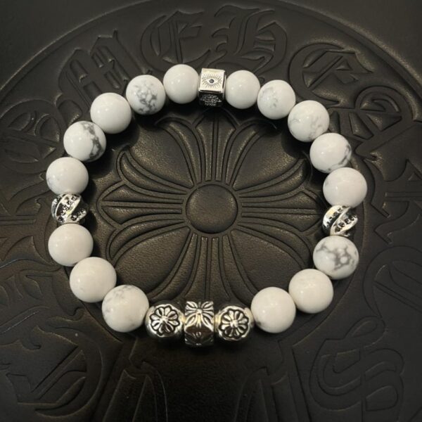 [Controqualità] Bracciale retrò classico con cuori cromati (F3BF)
