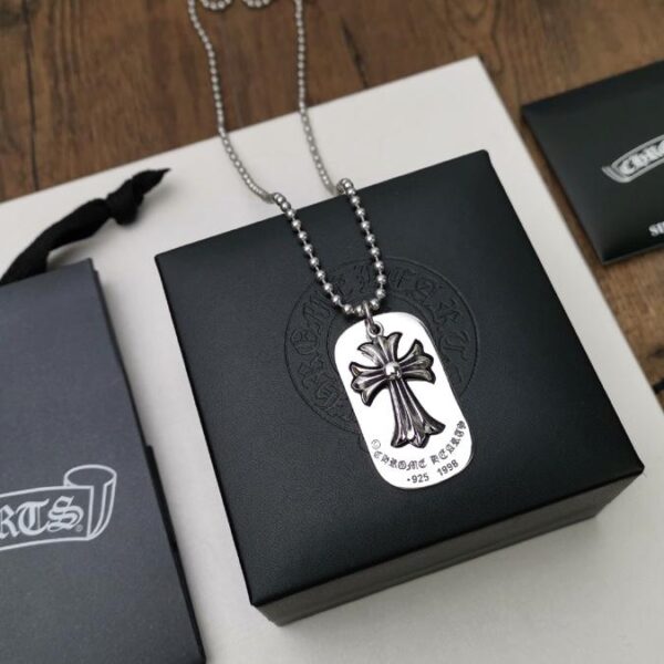 Collana con croce di marca Army Crow Heart (72CD)