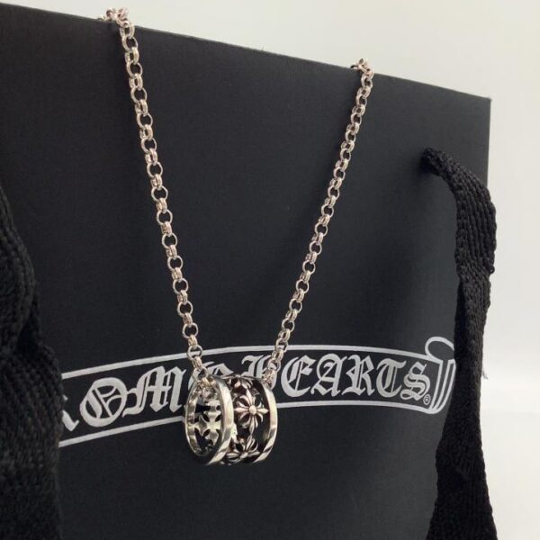 replica,repliche,fake,1:1,earrings,bracelet,ring,jewelry Collana con cuore di corvo(169B)