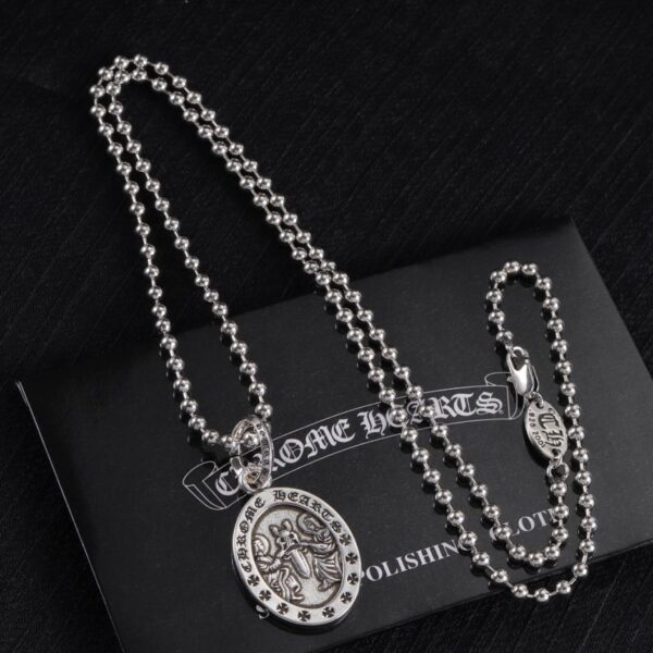replica,repliche,fake,1:1,earrings,bracelet,ring,jewelry  Collana con cuori cromati (0BCB)
