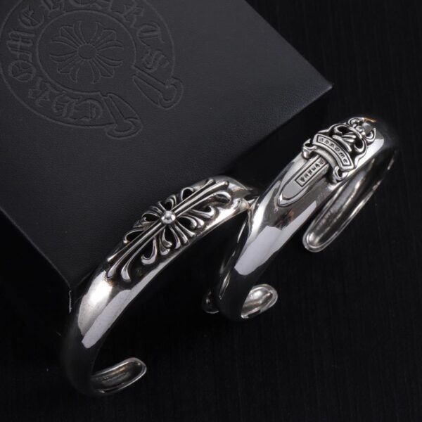replica,repliche,fake,1:1,earrings,bracelet,ring,jewelry  Bracciale con cuori cromati(1234)