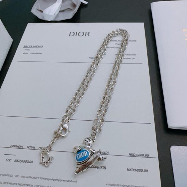 replica,repliche,fake,1:1,earrings,bracelet,ring,jewelry Collana DIOR New Counter Coppia Stile (26E5)