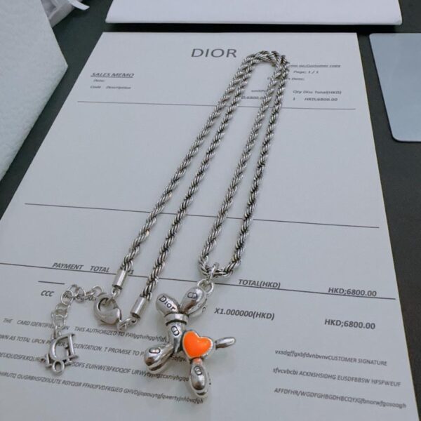 replica,repliche,fake,1:1,earrings,bracelet,ring,jewelry Collana DIOR New Counter Coppia Stile (3169)