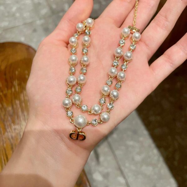 replica,repliche,fake,1:1,earrings,bracelet,ring,jewelry Collana Dior contatore coerente (974A)