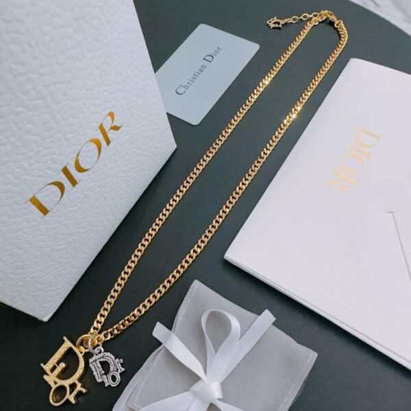 replica,repliche,fake,1:1,earrings,bracelet,ring,jewelry Collana DIOR New Counter Coppia Stile (E789)