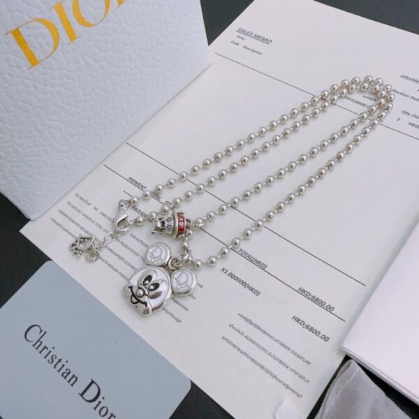 replica,repliche,fake,1:1,earrings,bracelet,ring,jewelry Collana DIOR nuovo modello di coppia stile contatore (AA3D)
