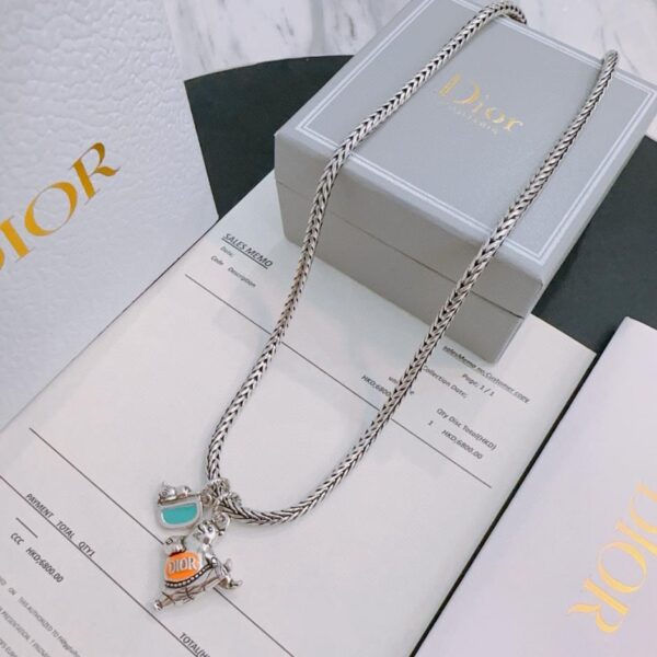 replica,repliche,fake,1:1,earrings,bracelet,ring,jewelry Collana DIOR New Counter Coppia Stile (464B)