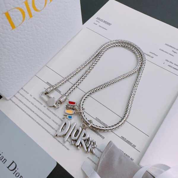 replica,repliche,fake,1:1,earrings,bracelet,ring,jewelry Collana DIOR New Counter Coppia Stile (07A4)