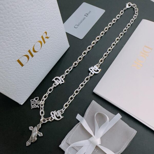 replica,repliche,fake,1:1,earrings,bracelet,ring,jewelry Collana DIOR New Counter Coppia Stile (2394)