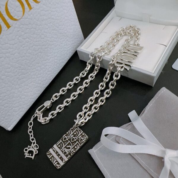 replica,repliche,fake,1:1,earrings,bracelet,ring,jewelry Collana DIOR New Counter Coppia Stile (3B8E)