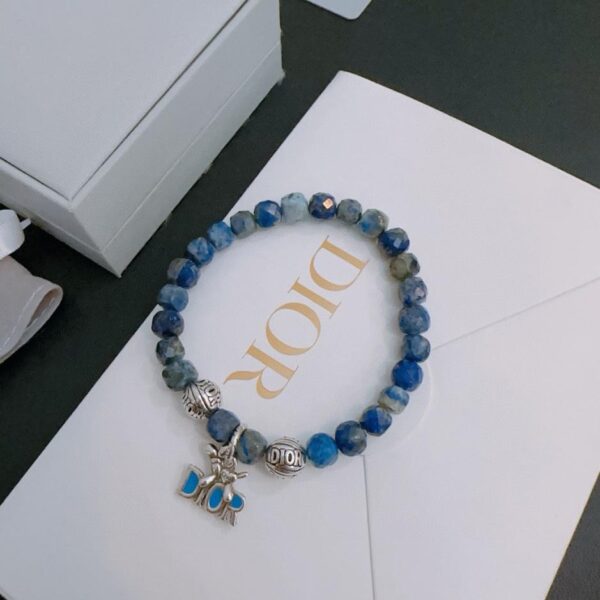 replica,repliche,fake,1:1,earrings,bracelet,ring,jewelry Bracciale Dior in stile coppia con agata multielemento e argento tailandese (A349)