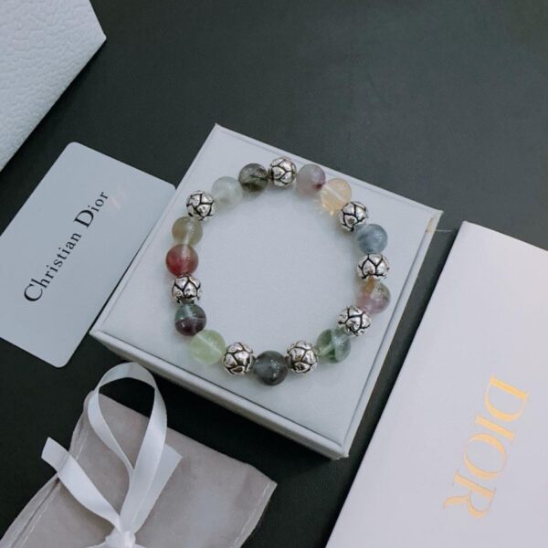 replica,repliche,fake,1:1,earrings,bracelet,ring,jewelry Bracciale Dior in stile coppia con agata multielemento e argento tailandese (F5AE)