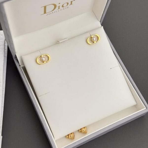 Dior ultimi mini cd orecchini con perla singola (17FD)