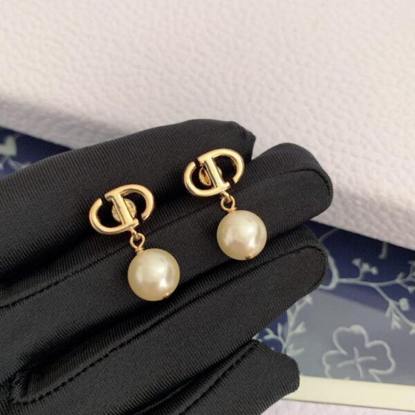 Dior nuovi orecchini di perle mini cd (D053)