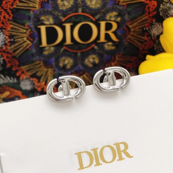 Mini orecchini a bottone Dior Pig Nose Argento (26AC)