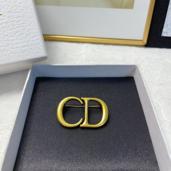 replica,repliche,fake,1:1,earrings,bracelet,ring,jewelry Nuova spilla semplice con logo Dior (A69D)