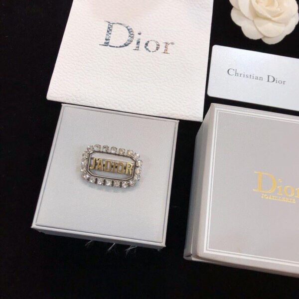 replica,repliche,fake,1:1,earrings,bracelet,ring,jewelry Spilla Dior lettera JADOOR contatore nuovo modello (4D9C)