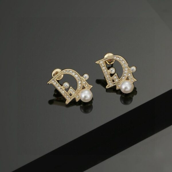 replica,repliche,fake,1:1,earrings,bracelet,ring,jewelry Sito ufficiale degli orecchini con lettera cd DIOR, ultimo ago in argento S925 (4C1B)