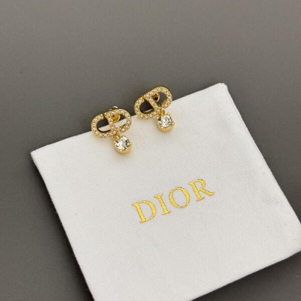 replica,repliche,fake,1:1,earrings,bracelet,ring,jewelry Ultimi orecchini con diamanti CD Dior (1C41)