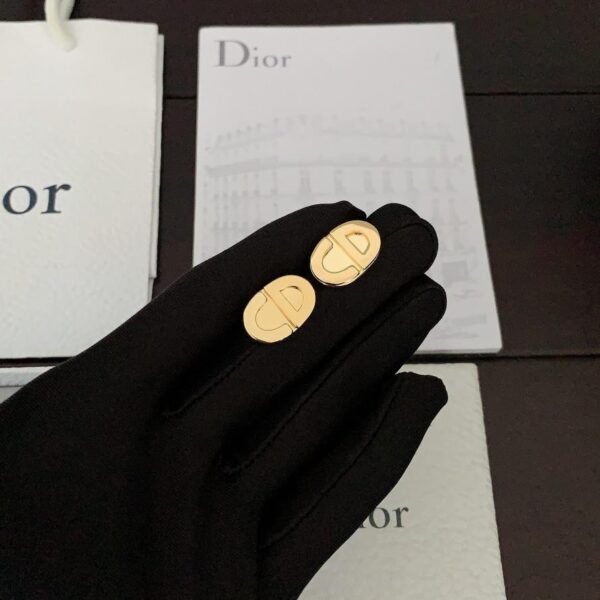 replica,repliche,fake,1:1,earrings,bracelet,ring,jewelry Gli ultimi orecchini CD lucidi di Dior (5B36)