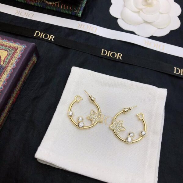 Orecchini Dior New CD Retro con lettera coreana e stella (8447)