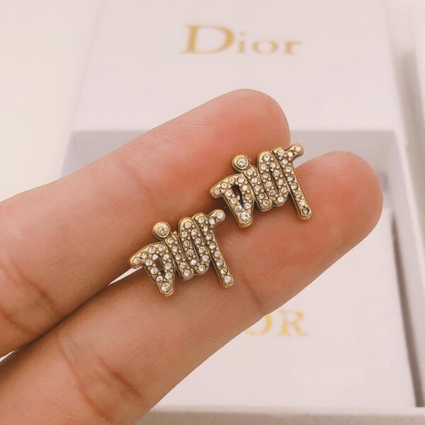 Mini orecchini Dior Letter contatore coerente (28BB)