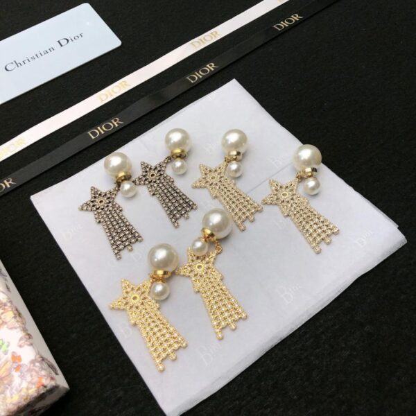Dior ultimo stile orecchini di perle e orecchini contatori (3495)