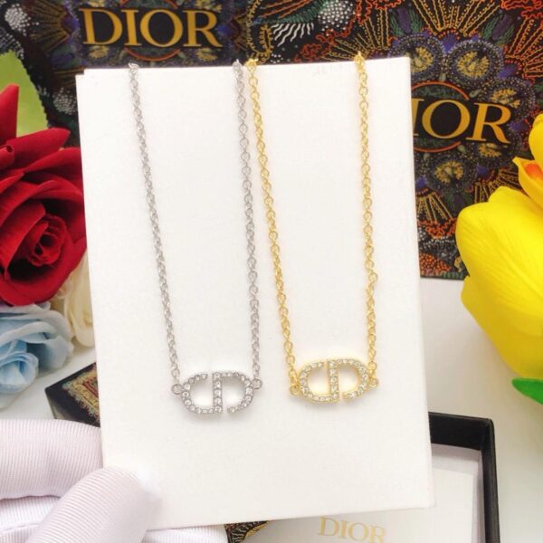 Dior ultimo CD mini collana argento (4117)
