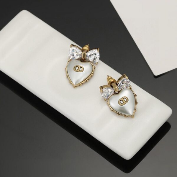Orecchini Dior CD Cuore Pesca (7F90)