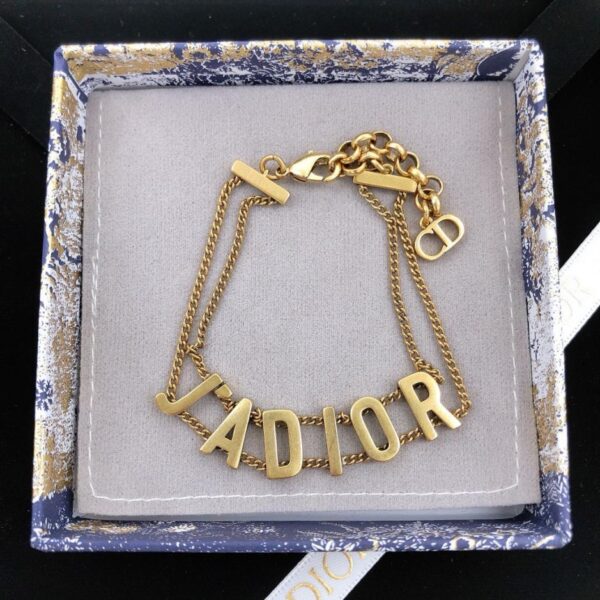 DIOR nuovo prodotto Bracciale alto doppio strato con logo JADIOR (3069)