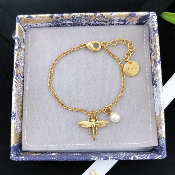 replica,repliche,fake,1:1,earrings,bracelet,ring,jewelry Bracciale Dior New Dior Bracciale con perle CD Bee (73D6)