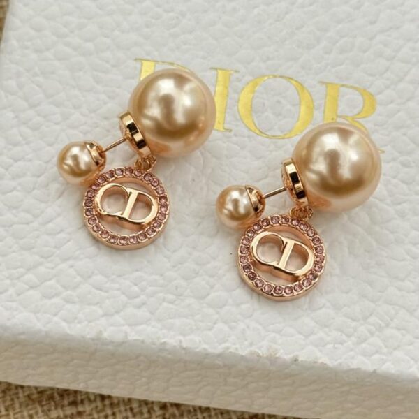 replica,repliche,fake,1:1,earrings,bracelet,ring,jewelry Nuovi orecchini Dior con diamanti rosa cd (9CEC)