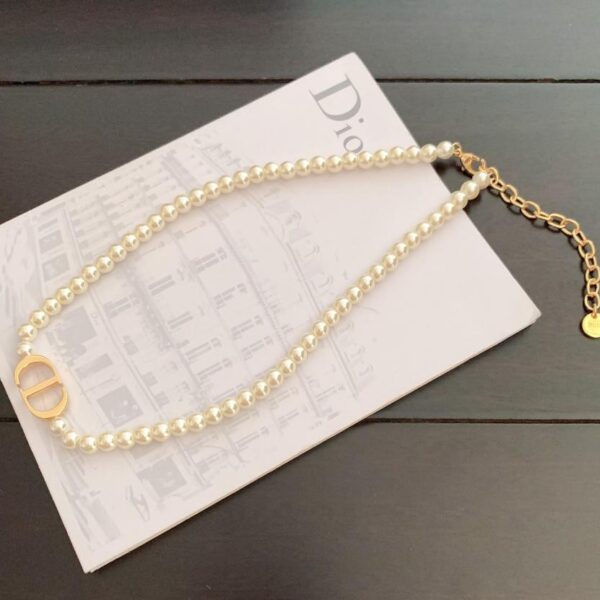 replica,repliche,fake,1:1,earrings,bracelet,ring,jewelry Collana di perle nuovo cd Dior (3DBB)