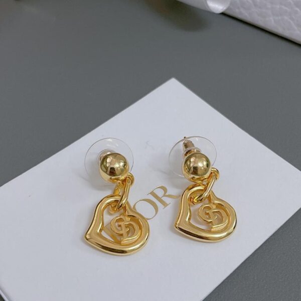 Orecchini cuore cd Dior (C037)