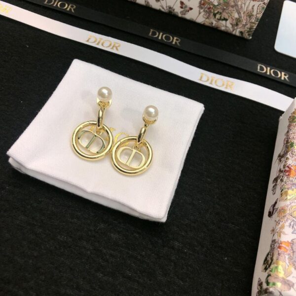 replica,repliche,fake,1:1,earrings,bracelet,ring,jewelry Orecchini con lettera Dior contatore nuovo stile (7A4E)