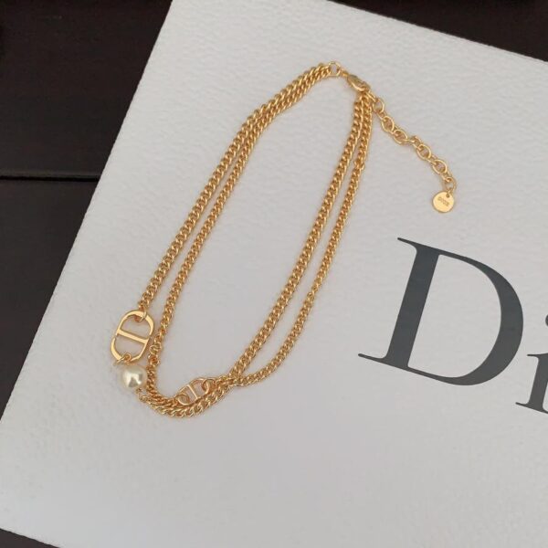 Collana Dior nuovo cd doppio strato (A9A4)