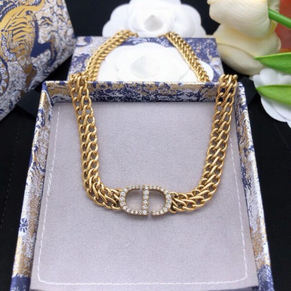 Dior nuova collana doppio strato (6987)